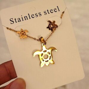 Turtle Stainless Steel Jewelry Set